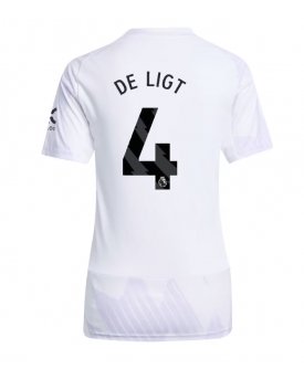 Billige Fotballdrakt Manchester United Matthijs de Ligt #4 Replika Bortedrakt Dame 2025-26 Kortermet Billige Fotballdrakt Manchester United Matthijs de Ligt #4 Replika Bortedrakt Dame 2025-26 Kortermet